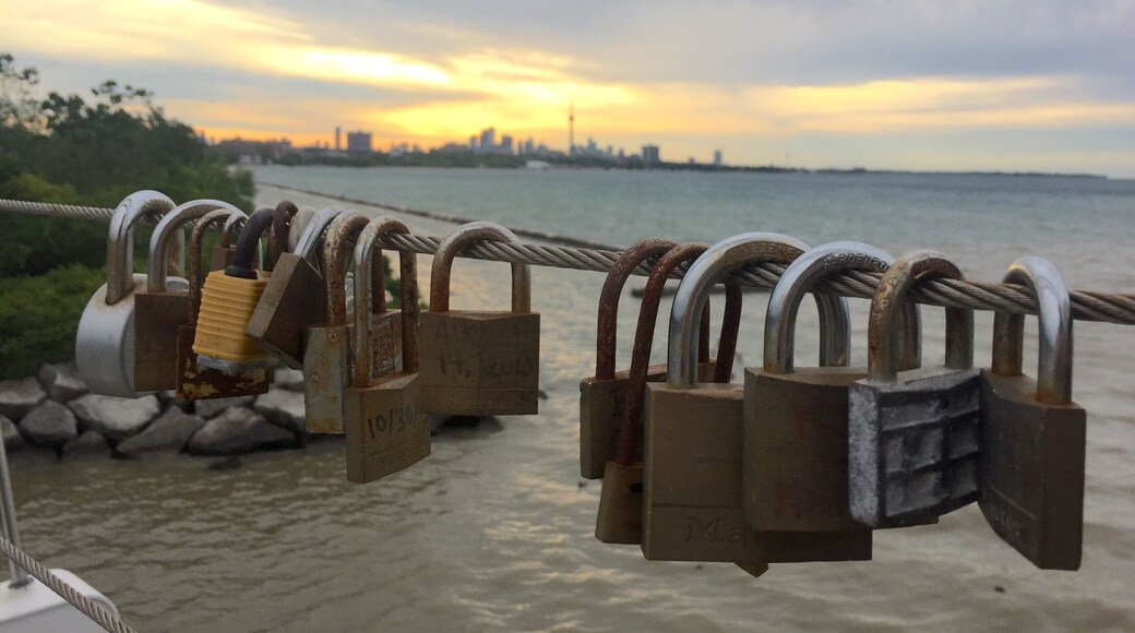 Locks of love overlooking the city