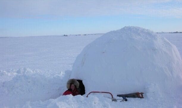 Someone said Igloo!  Nice and warm!  #snow. 