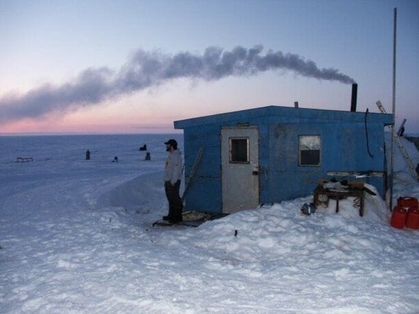 At the cabin. #snow. 