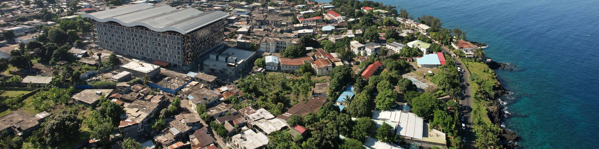 Aerial view of Moroni, Grand Comore, Comoros