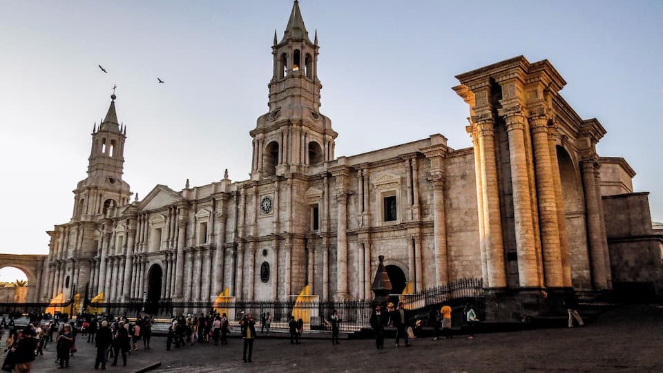 Arequipa Cathedral, Arequipa, Peru.