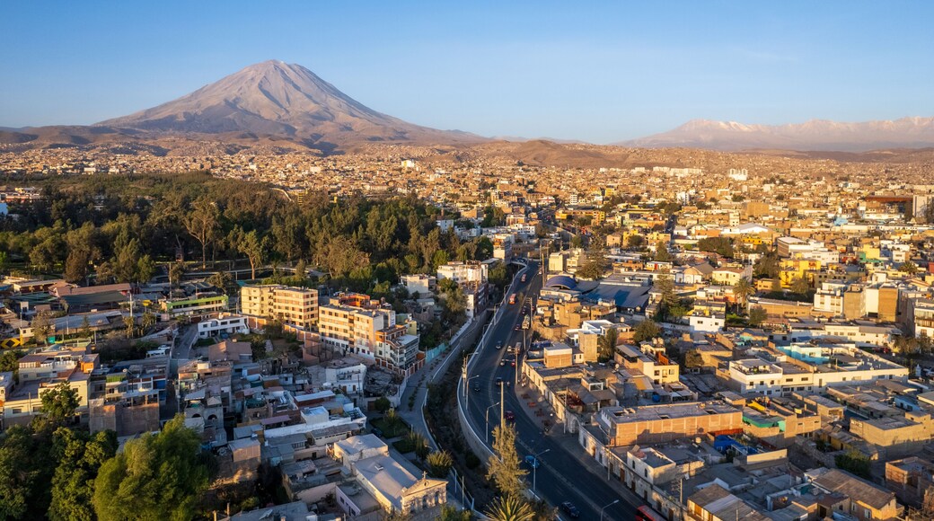 Aerial view of the city of Arequipa