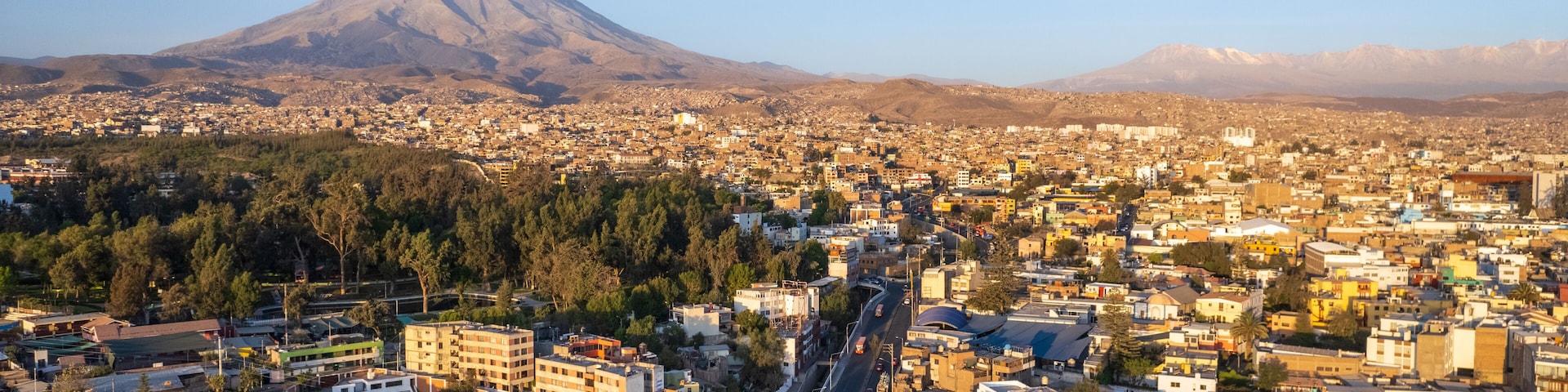 Aerial view of the city of Arequipa