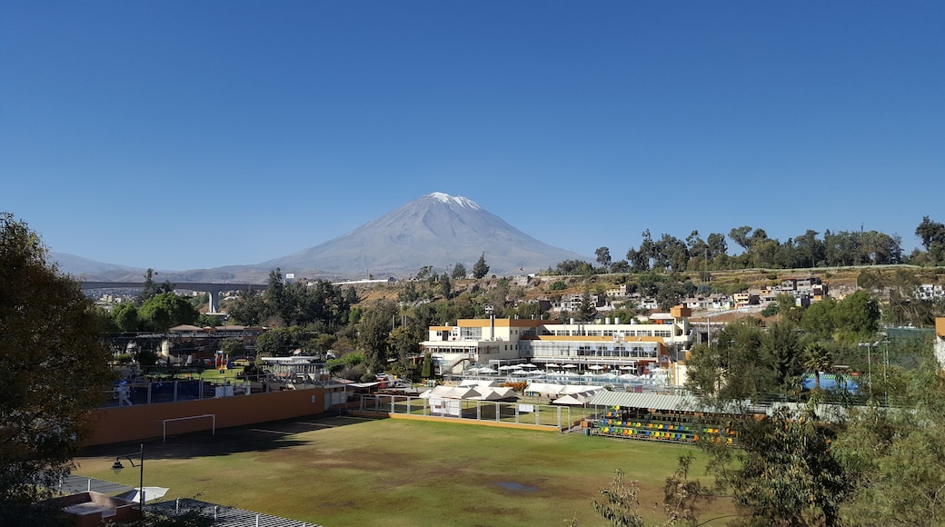 Can you find a grass roots footballing spot in a more quaint area?