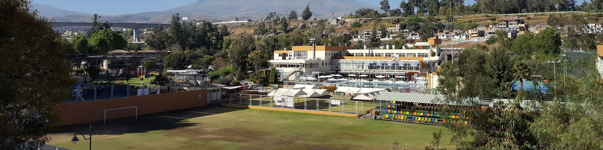 Can you find a grass roots footballing spot in a more quaint area?