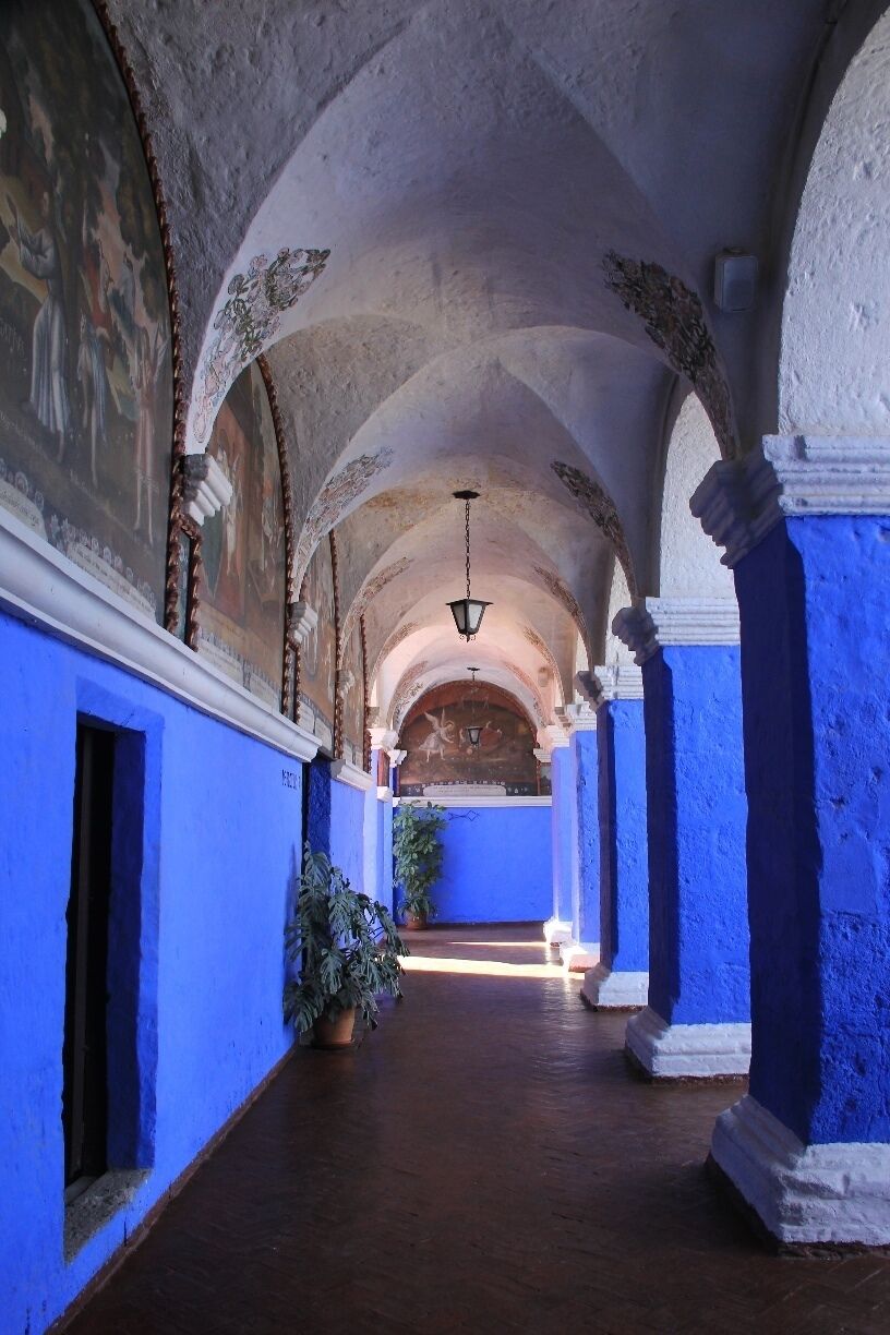 I chose to visit this beautiful, colourful, and fascinating building for my birthday, and I was not disappointed.  Built in 1579/1580, and at one point inhabited by around 450 nuns and their servants, this sprawling complex is deceptively large inside. We spent an entire afternoon exploring its maze of rooms, cloisters and cobbled streets.  It's situated centrally within historic Arequipa and costs 35 soles to enter.  Bring a camera and plenty of space on your memory card!  Oh, and visit in the afternoon when the light is better for photos :-) #blue