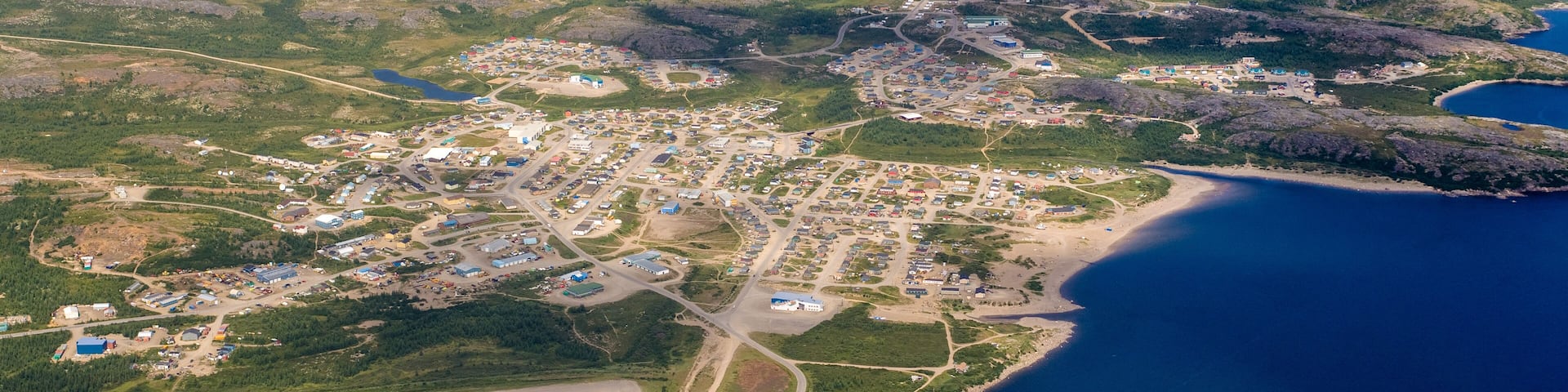 Inuit Village of Kuujjuaq Nunavik Quebec Canada