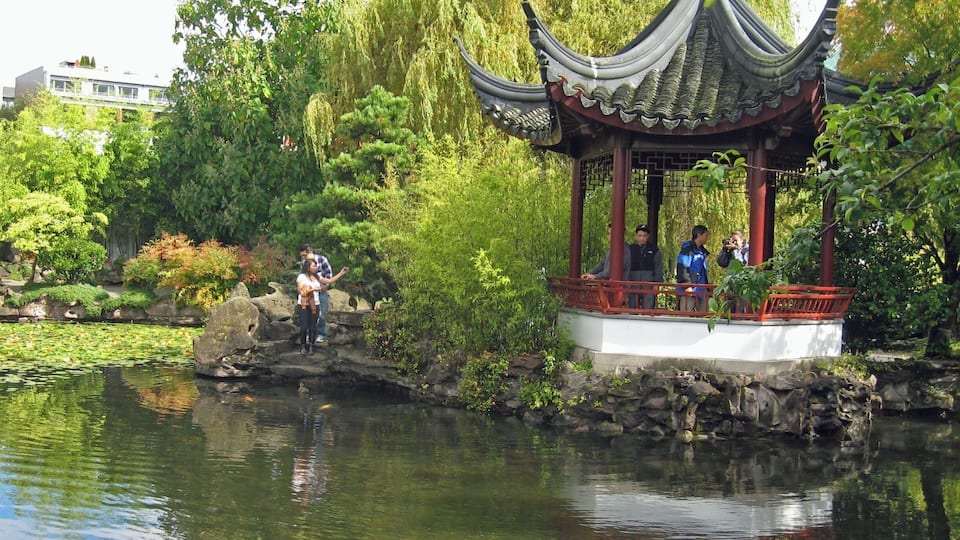 These gardens are an oasis of calm in the otherwise bustling Chinatown in Vancouver. Built to promote understanding between the peoples of China & Western cultures.