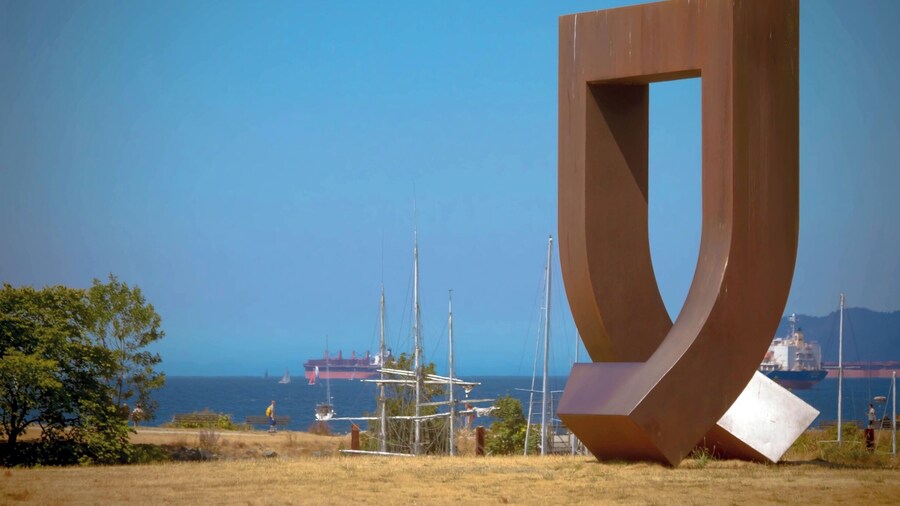 "Gate to the Northwest Passage" is a 1980 sculpture by Alan Chung Hung located adjacent to the Vancouver Maritime Museum in Vanier Park.
The work was installed in 1980 to commemorate the arrival of Captain George Vancouver in Burrard Inlet, following a competition sponsored by Parks Canada one year prior.
According to Chung Hung: "The objective of the sculpture is to create a symbolic image with definite visual expression, awakening an awareness in Captain George Vancouver's contribution to the world, his remarkable and meticulous surveys which included the north Pacific coast."