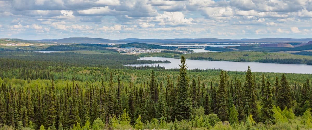 Labrador City and Wabush mining towns NL Canada