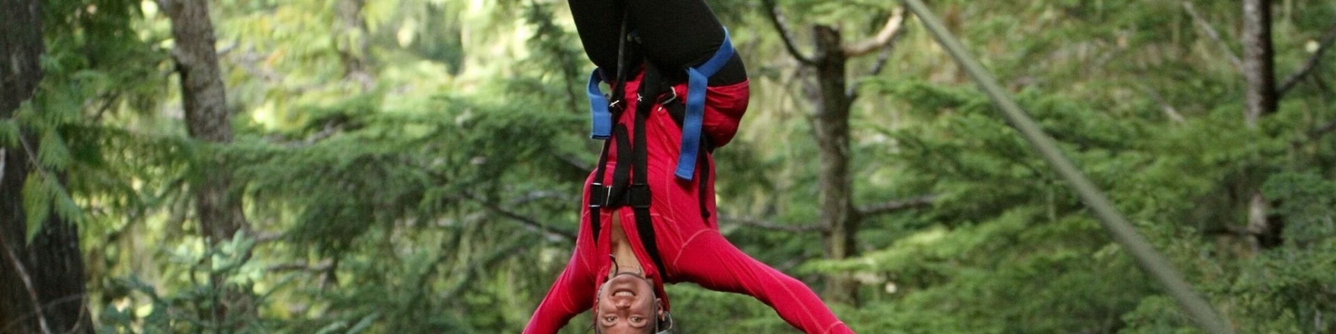Did the Eagle Zip Line Tour with Zip Trek, and it was awesome! 5 great lines. The first is side by side do you can go with it "race" a friend! This is line two, where they give you the option/encourage you to go upside down! So I had to try :)
The best part of zip trek is they do 100% of the breaking for you so you don't even have to think about it... I've been on others where you do the whole thing yourself (scary!), or another where you "help" and do like half the breaking by assuming a certain position and wiggling your handles.... But not here... You just get to enjoy! The only potential downside to this is you end up turning around backwards which just felt a little funny... But it was still amazing!