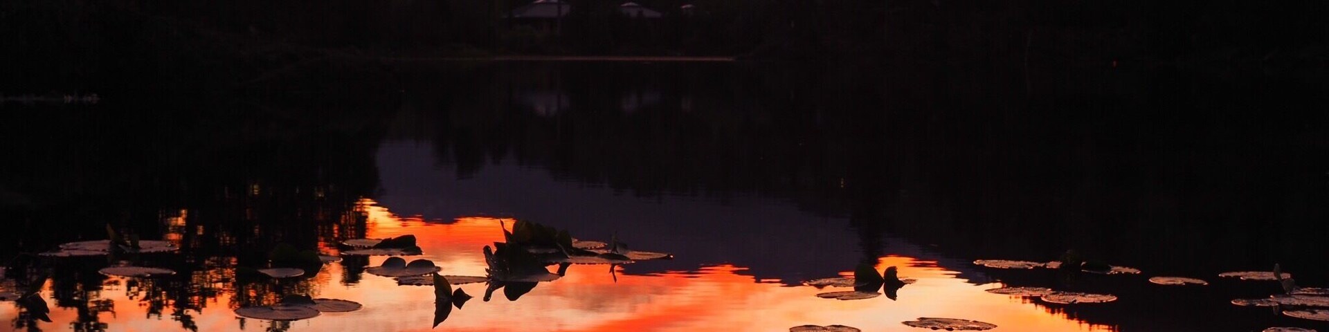 Fiery place of zen for sunrise