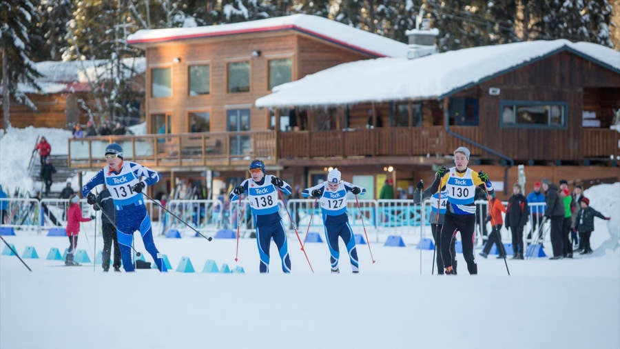 Prince George showing snow skiing, a sporting event and snow
