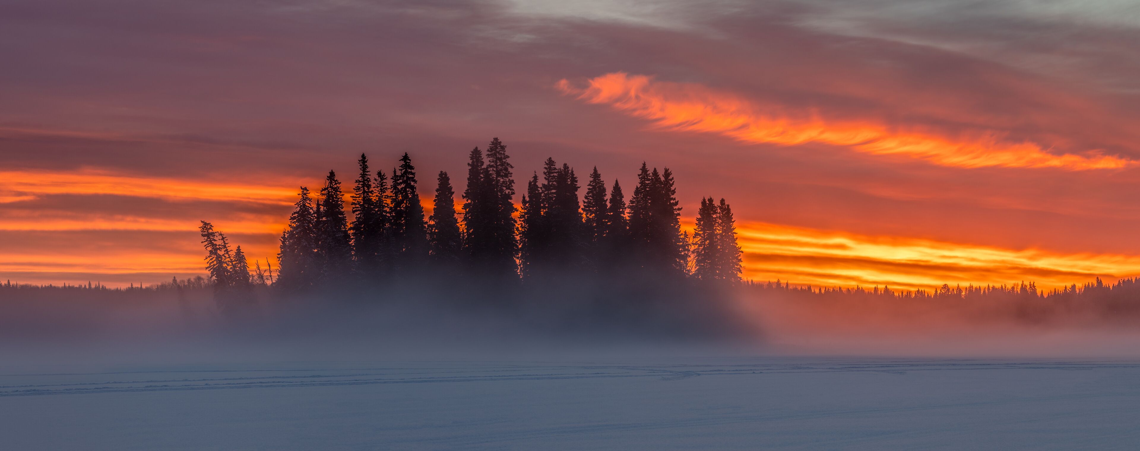 Ness Lake Misty Sunrise