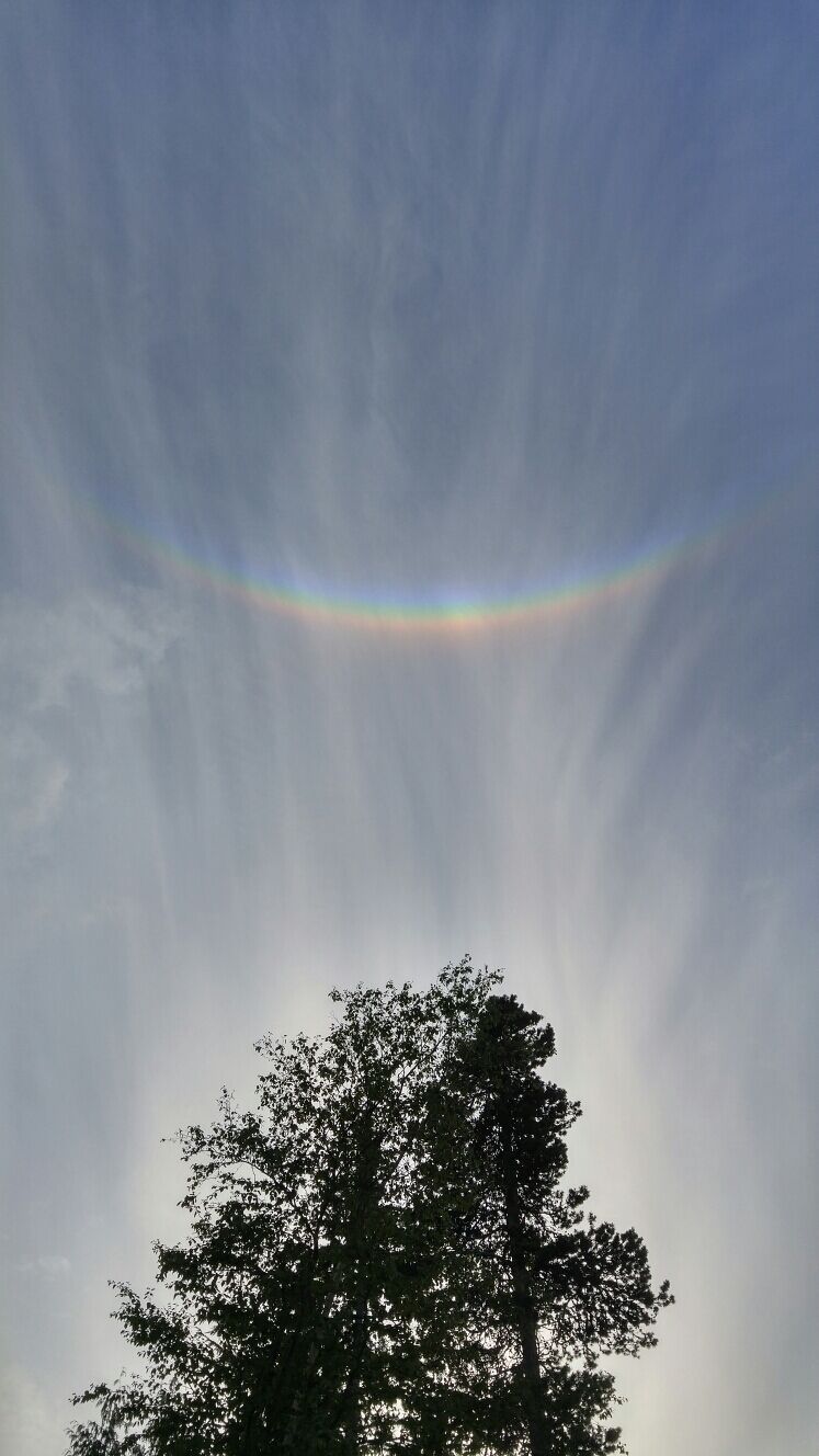 Wonderful rainbows show up in the gorgeous skies of Terrace BC