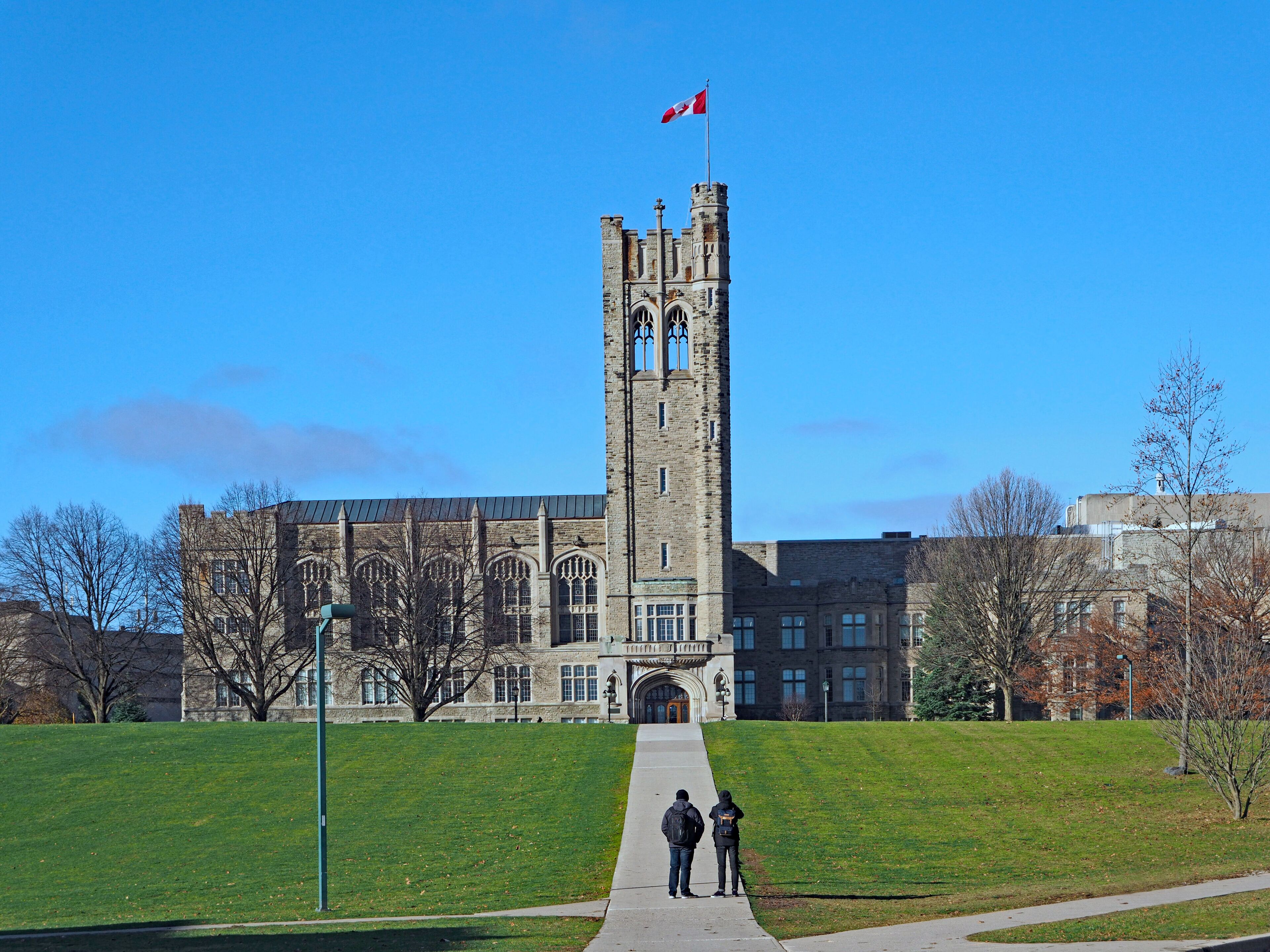 Canadian gothic college building, University College at the University of Western Ontario
