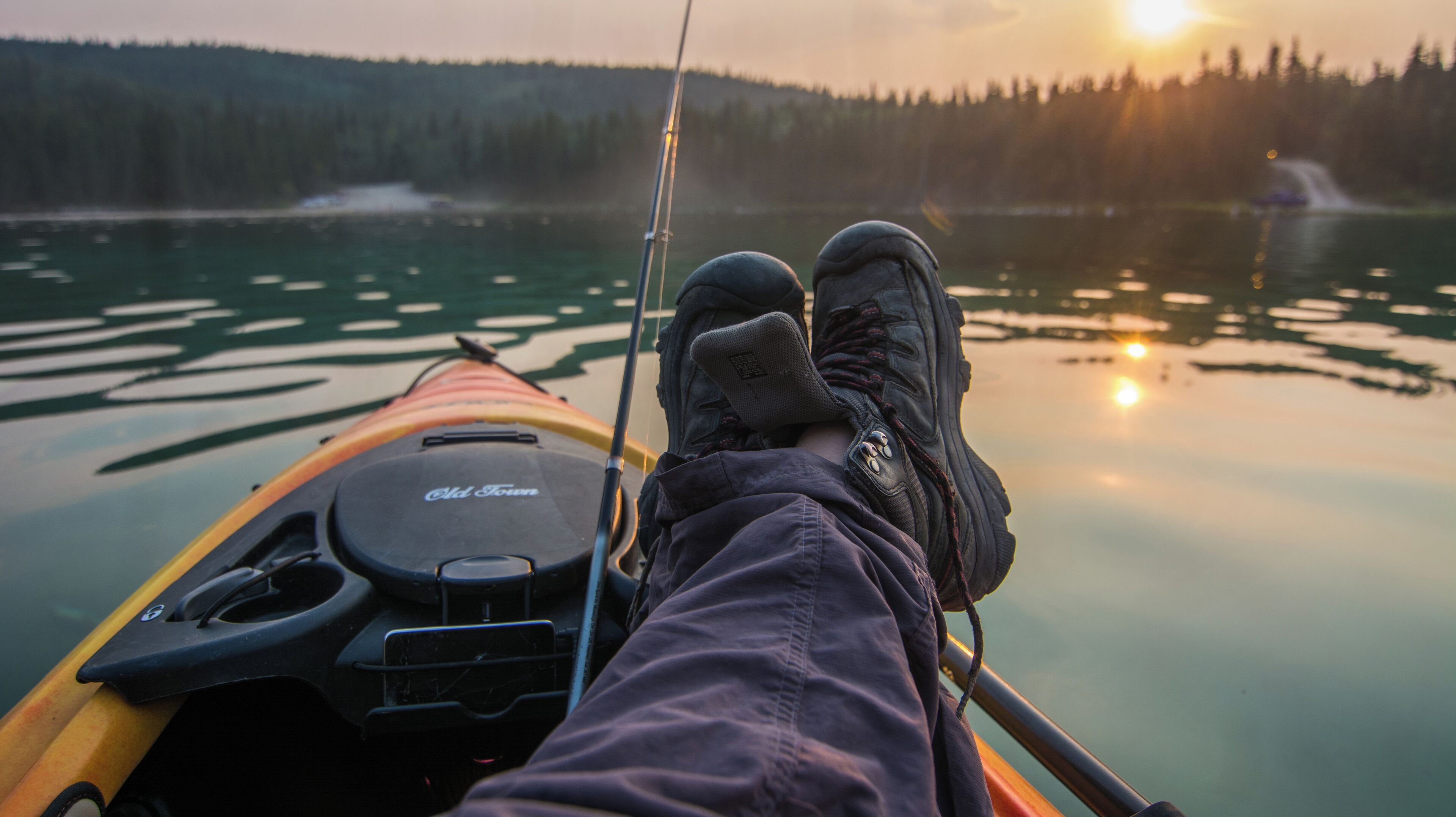 kayaking in the midnight sun. the opportunity for fun all day long as you paddle this lake near Whitehorse, YT you are totally immersed by the wild. Take advantage of the long days and try t catch your dinner too. #Adventure