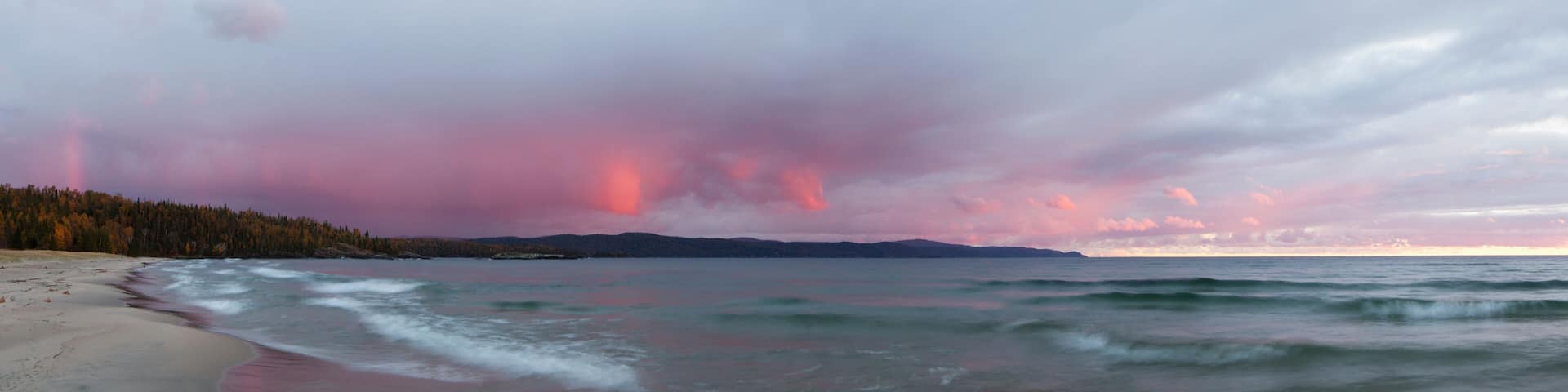 Sunset Over Lake Superior; Wawa, Ontario, Canada