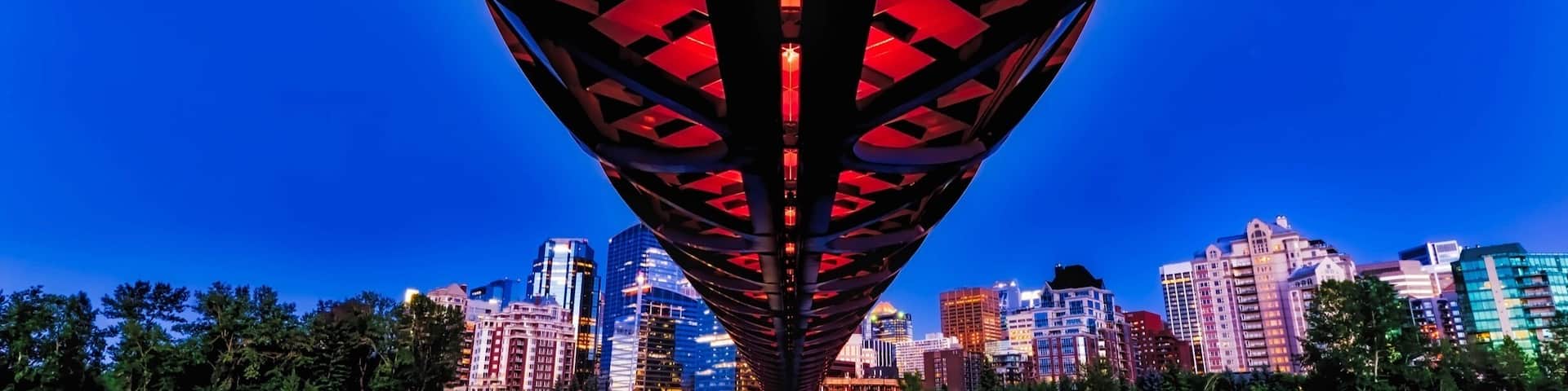 Twilight on the bridge