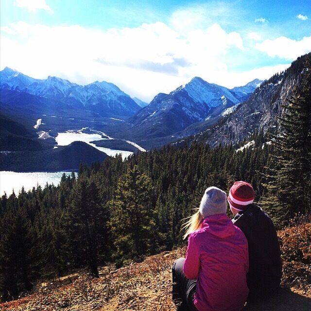 Spent some time up above Barrier Lake in Kananaskis, Alberta on a very mild winter day! #hiking 