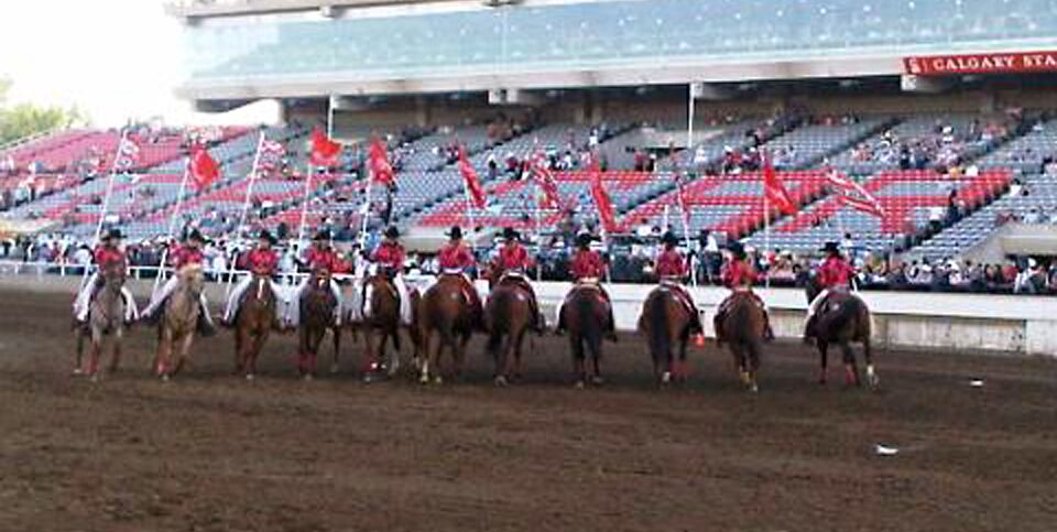 The Calgary Stampede is like an American county fair on steroids.  The chuck races are unlike anything I've ever experienced and very exciting.  This low-res photo with an old phone is from the pre-show.