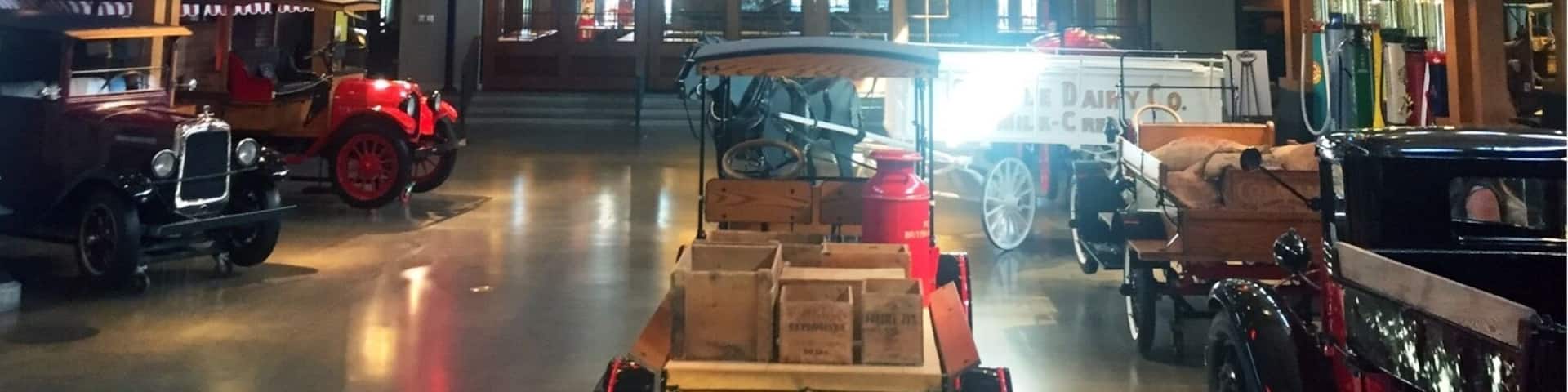 Gasoline Alley Museum, part of the fascinating Heritage Park in Calgary. A collection of old pumps, many of which are like works of art. There are also a number of vintage vehicles.