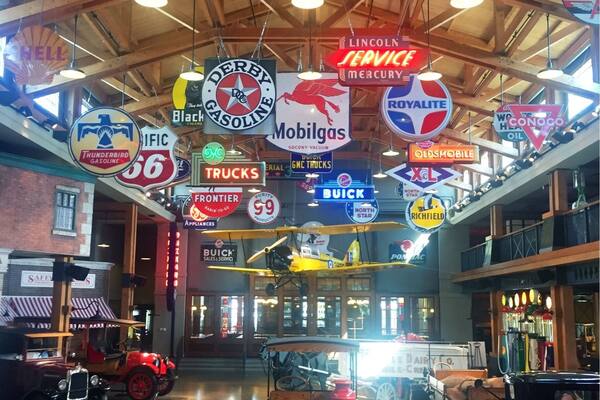 Gasoline Alley Museum, part of the fascinating Heritage Park in Calgary. A collection of old pumps, many of which are like works of art. There are also a number of vintage vehicles.