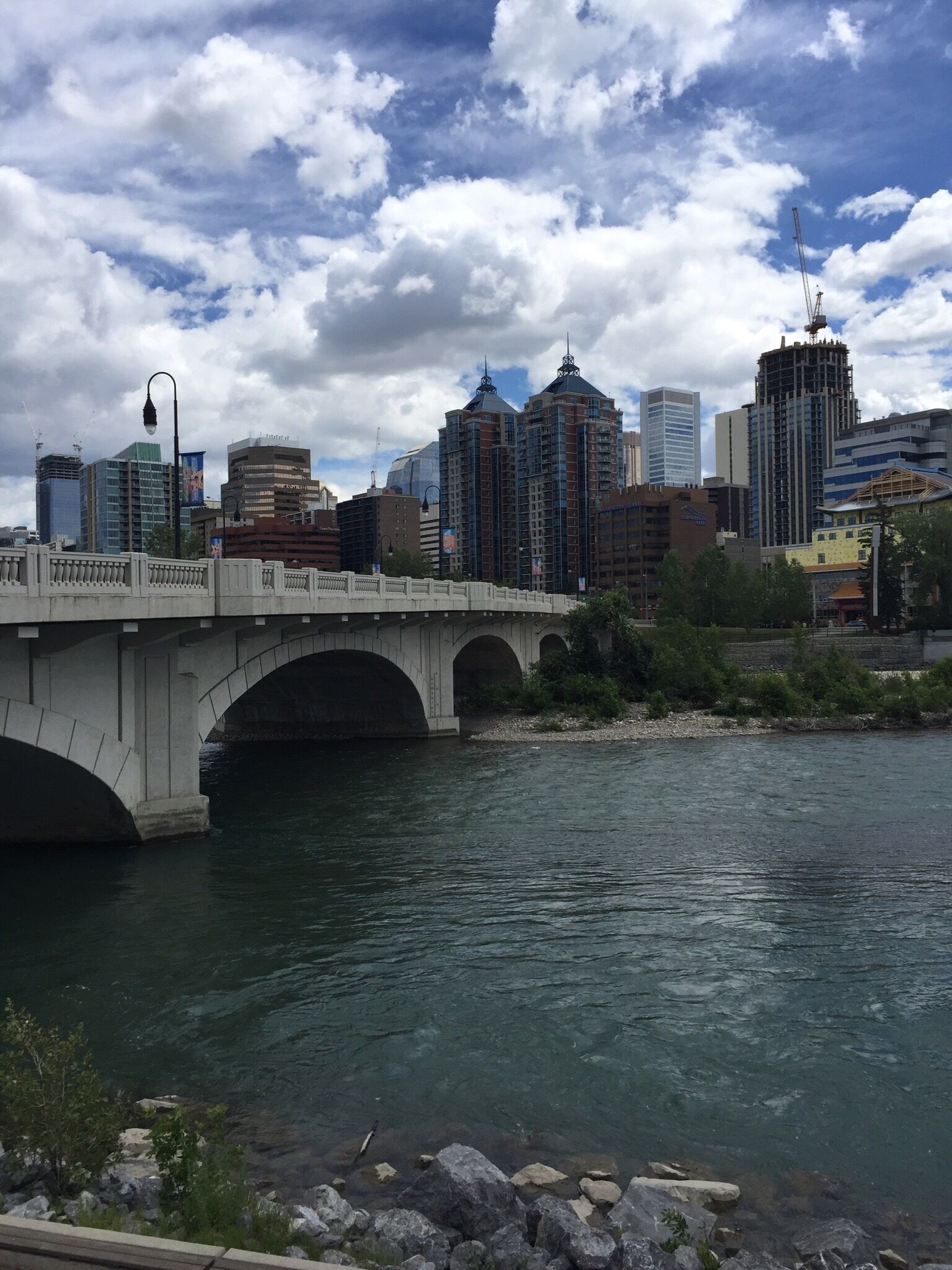 On the serious side. This is a photograph of downtown Calgary that I took during my visit in June 2016. I found Calgary to be such a beautiful city.