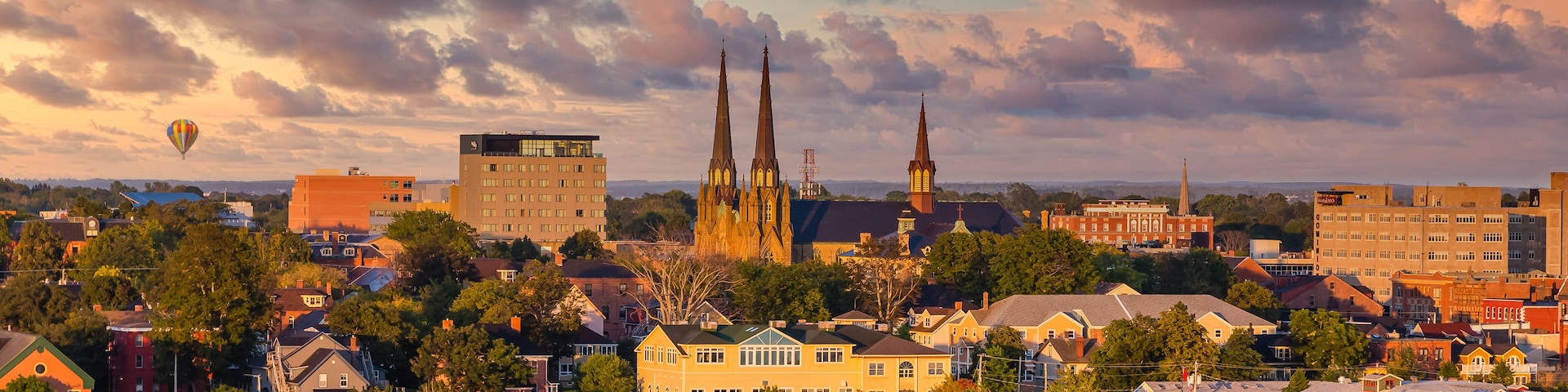 View of Charlottetown, Prince Edward Island, Canada from the sea