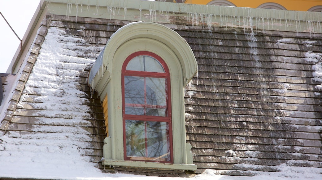 Charlottetown mostrando nieve y una casa