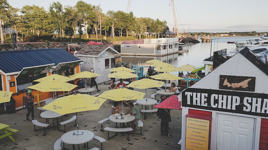 When I visited Charlottetown, it wasn't anything what I expected. PEI was so much more beautiful than I could have imagined it would be and Charlottetown was no exception. Seen in this photo is a floating dock hub of places to eat. Depending on the tide determines where you are either at street level, or well below. I ate at The Chip Shack but unfortunately was a bit of a disappointment.