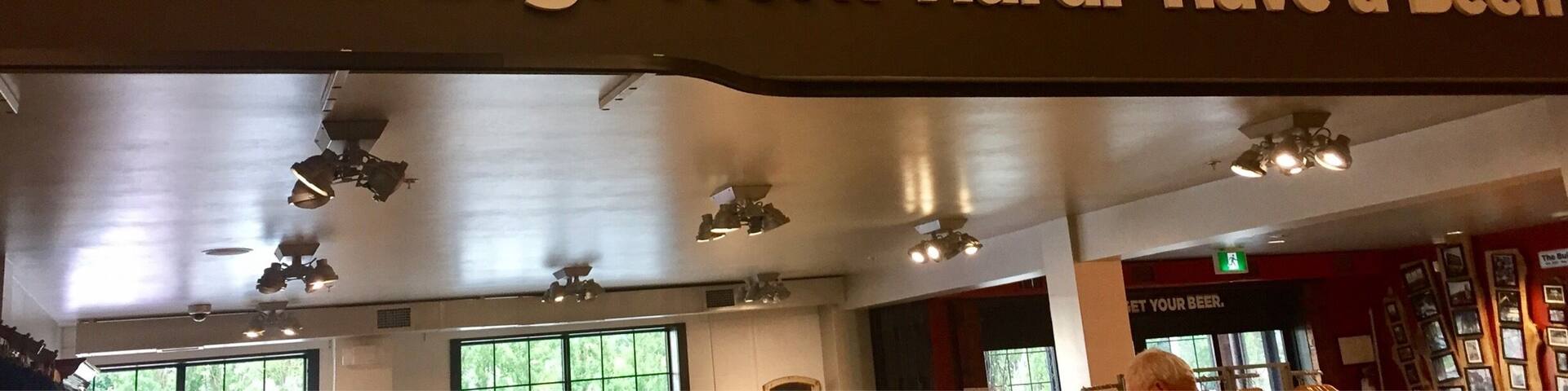 Trying out the local brewery.