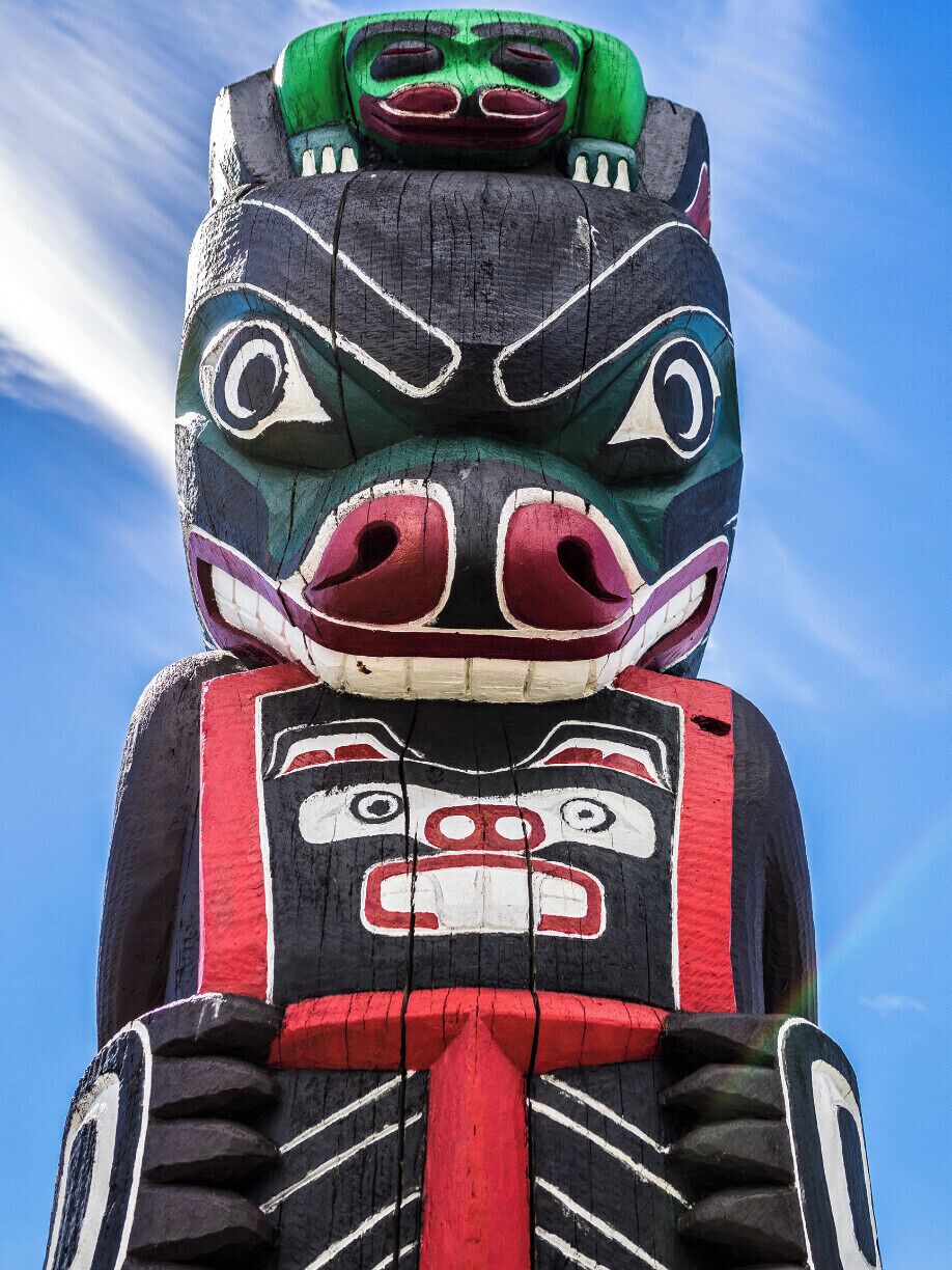 A great collection of totem poles can be found in this park!