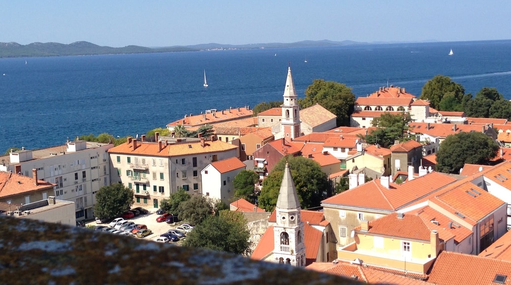 The view from the top of the bell tower in Zadar, Croatia is worth the small fee and the climb. #Zadar