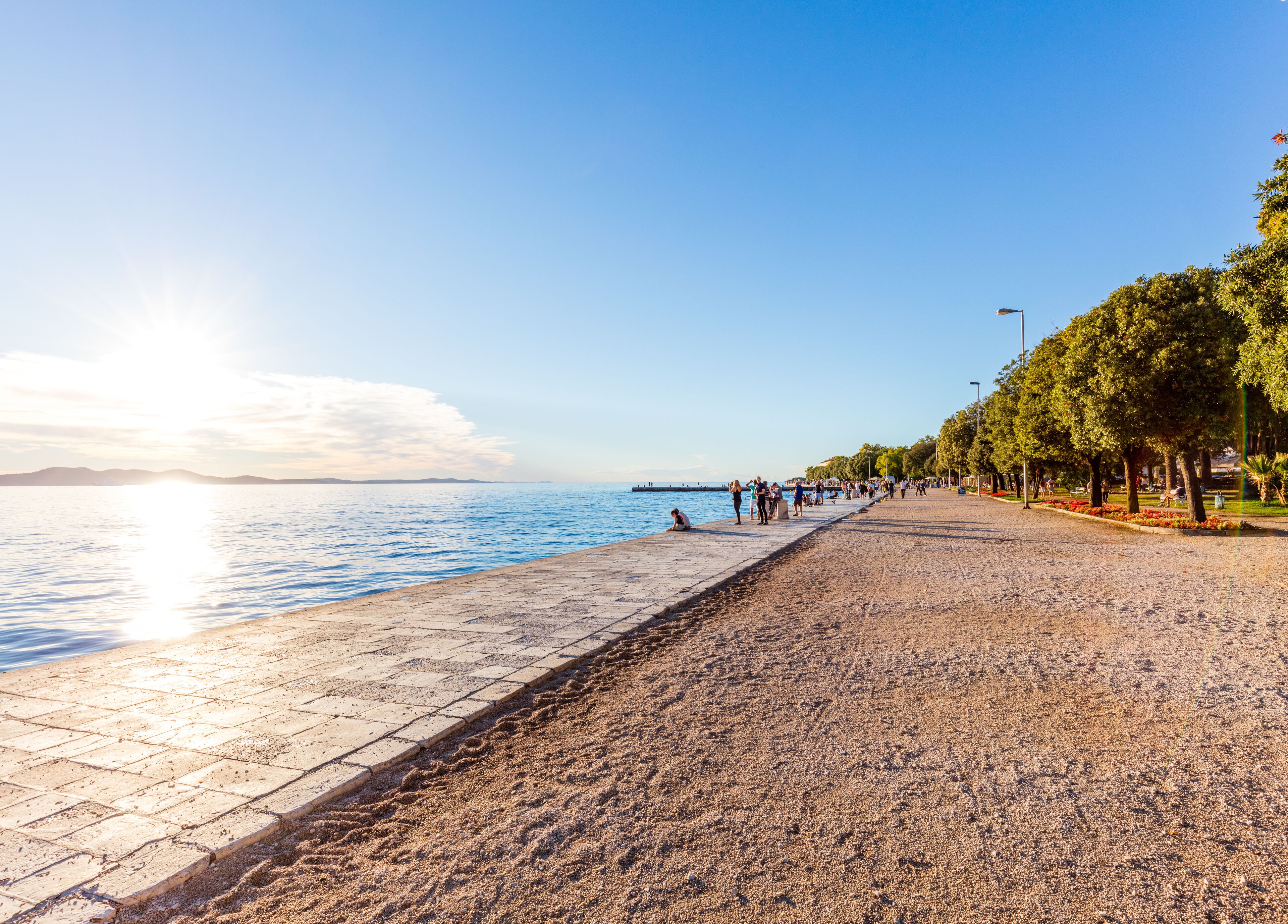 Uferpromenade in Zadar, Kroatien