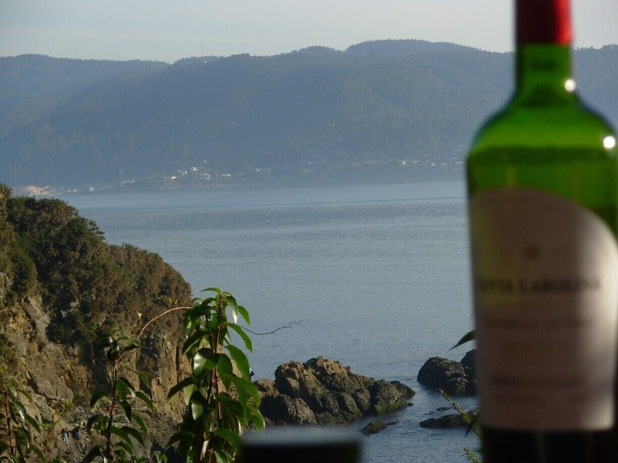 Un relajo con el infaltable vino.