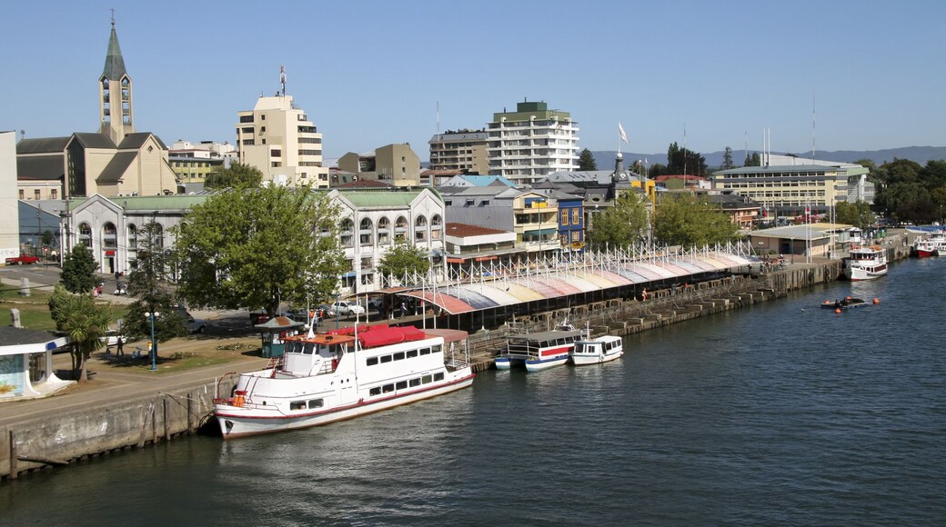 The Center of the Chilean town Valdivia