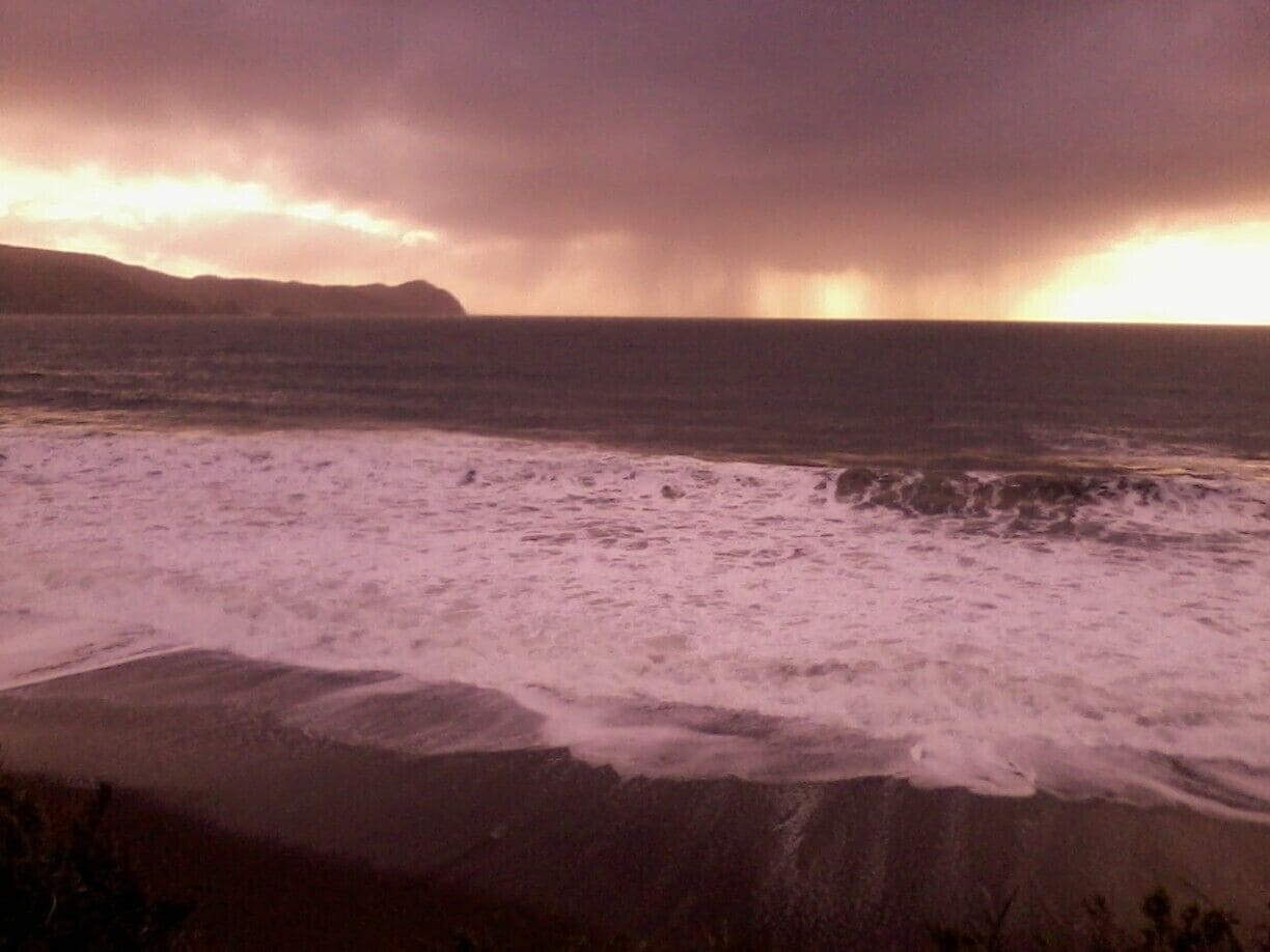 Tarde típica en la playa grande.