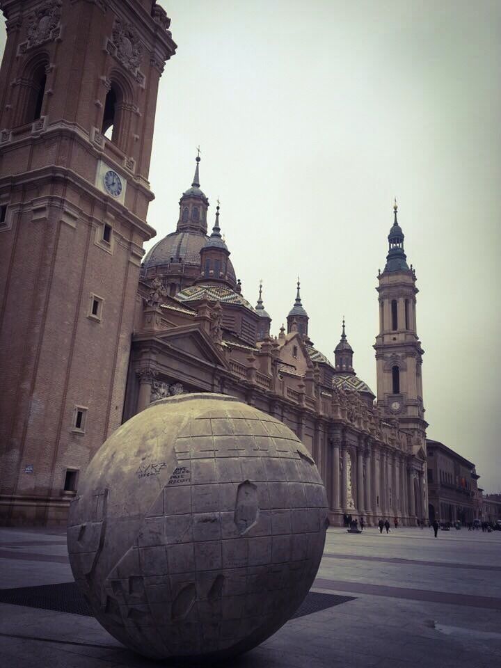 Outside the main cathedral in Zaragoza 