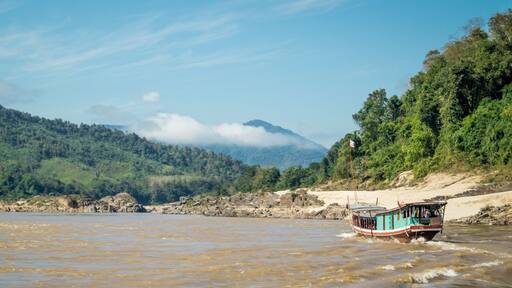 Schifffahrt auf dem Mekong in Laos