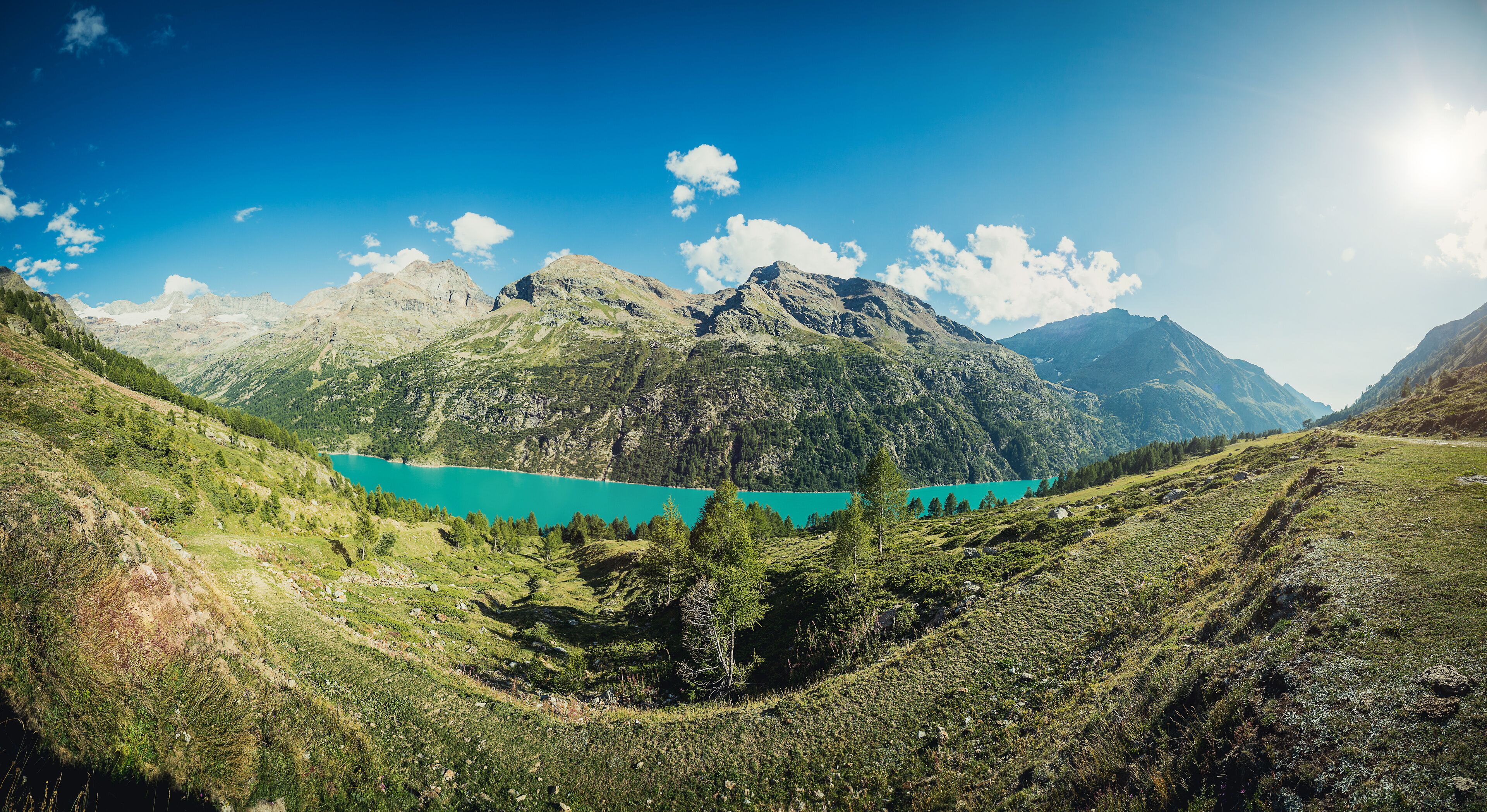 Panorama montano alpino