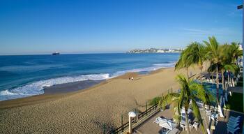 Manzanillo showing a luxury hotel or resort, tropical scenes and a beach