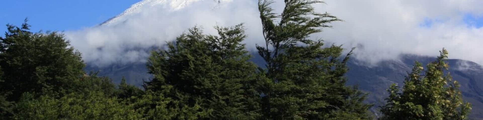 Volcano Osorno situated about an hour bus ride from Puerto Varas town.