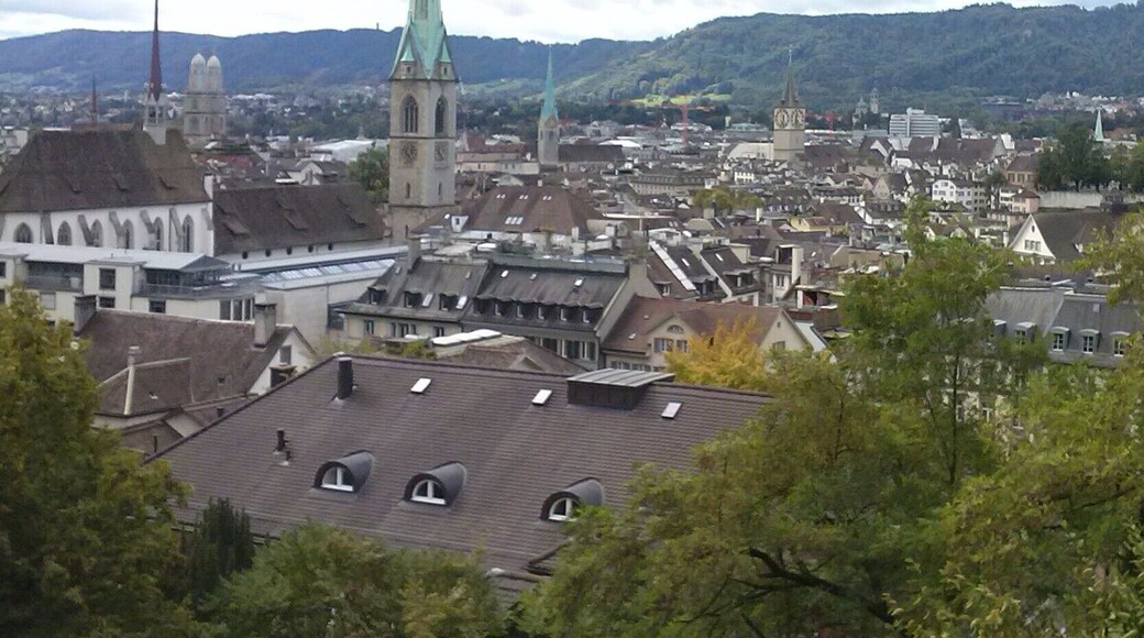 17 Sep 2013
There's such a special treat about Zürich: it still runs the original red funicular from 1889. Take the ride next to the Hauptbahnhof to ETH Polyterrasse (the terrasse from the Technical School) and get a view over the most part of the Altstadt.
