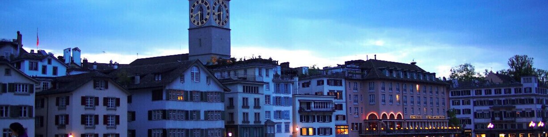 Zurich's altstadt, or "old town" is the perfect place for a twilight stroll.