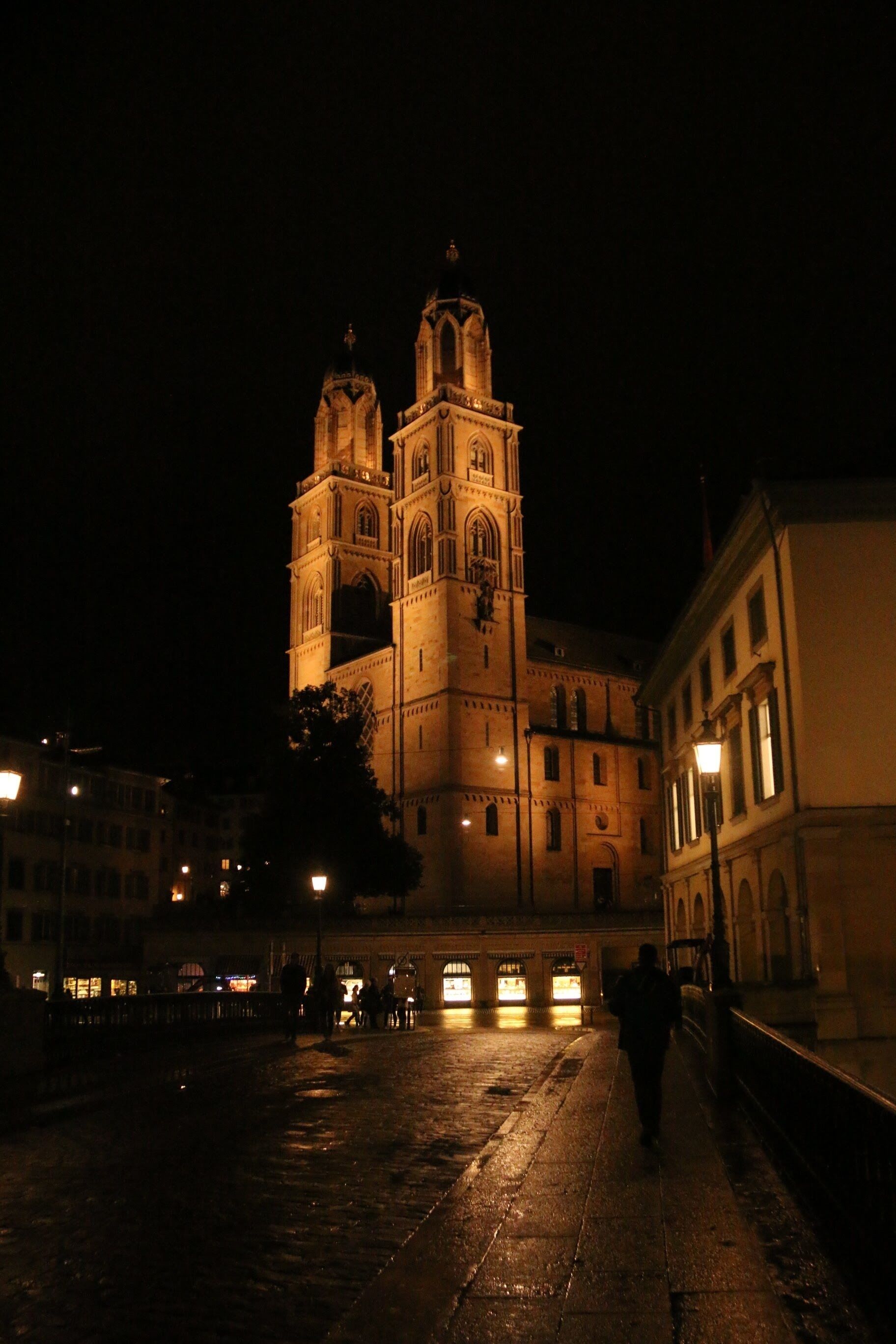 Fraumünster at night, Zürich