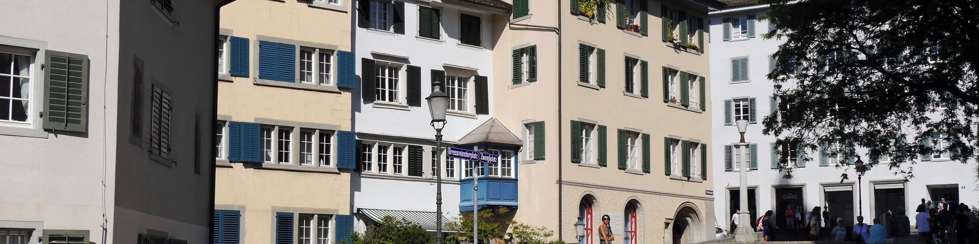 Another street view in Zurich We came to Zurich without expectation and we had heard it was very expensive. It surprised us. Far more beautiful than we thought it would be, very clean and not as expensive as Paris where we had come from. The air was wonderfully fresh on a hot summer's day. Though we were only there a short time we would love to return.