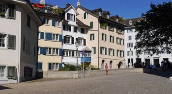 Another street view in Zurich We came to Zurich without expectation and we had heard it was very expensive. It surprised us. Far more beautiful than we thought it would be, very clean and not as expensive as Paris where we had come from. The air was wonderfully fresh on a hot summer's day. Though we were only there a short time we would love to return.