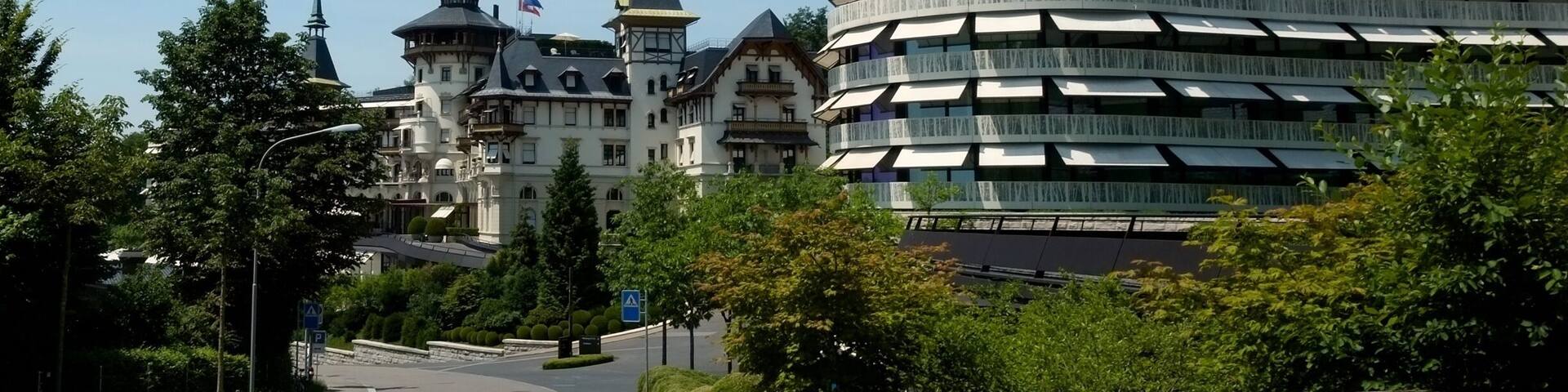 The Dolder Grand is a city resort perched above Zurich, the fairy tale-like castle building first served as a health spa, during the late-19th century. Today, the spa is housed in one of the new wings designed by Lord Norman Foster.
Most striking is the hotel’s art collection with more than 100 artworks including pieces by Andy Warhol, Henry Moore and Salvador Dalí.