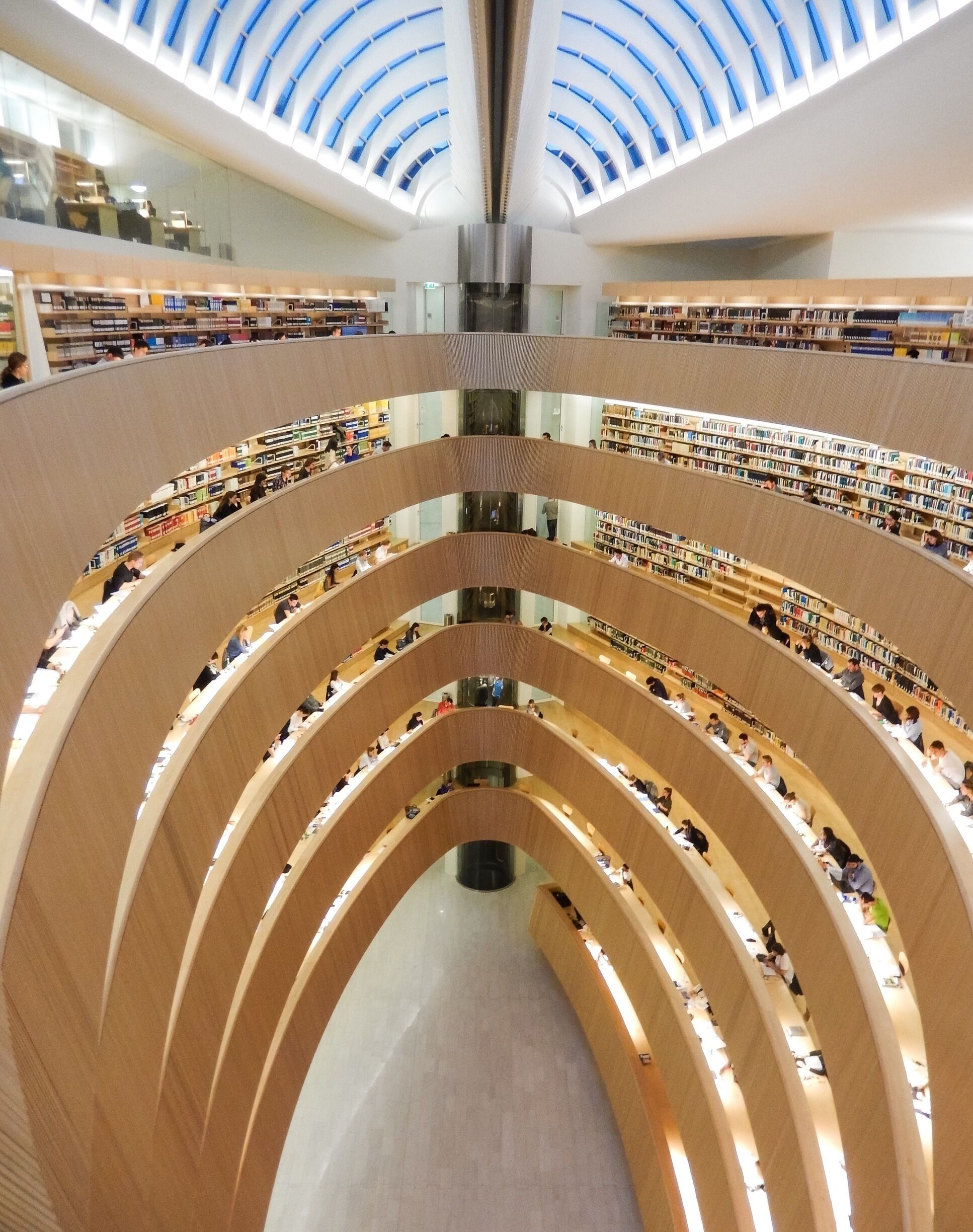 Law faculty library, Zurich, Switzerland. By Calatrava